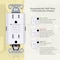 Faith Self-Test 15A TR GFCI Outlet Receptacle w/ Wall Plate, White, PK 10 GLS-15ATR-WH-10 - alternate 6
